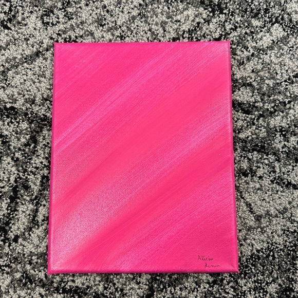 Hand Crafted Other - Vibrant Pink Canvas Art